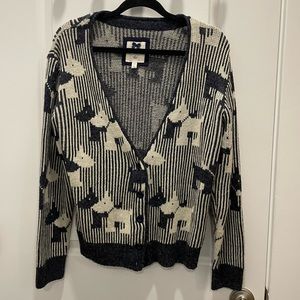 Scottish Terrier cardigan forever 21 Princess Diana look alike 2010s used